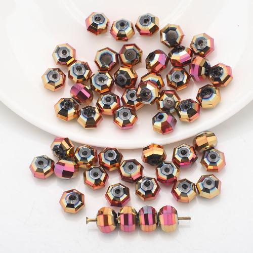 Fashion Glass Beads, DIY, more colors for choice, 6x8mm, 30PCs/Bag, Sold By Bag