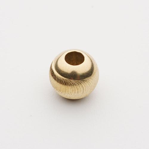 18K Gold Bead, du kan DIY & forskellig størrelse for valg, flere farver til valg, Solgt af PC