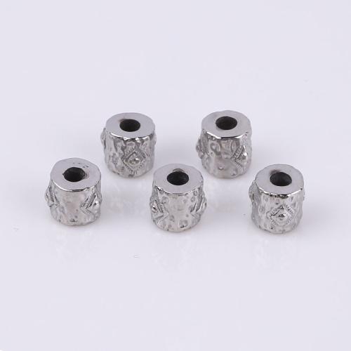 Stainless Steel Spacer Beads, 316 Stainless Steel, DIY, original color, 6x5.50mm, 20PCs/Bag, Sold By Bag