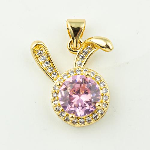 Cubic Zirconia Micro Pave Brass Pendant fashion jewelry & micro pave cubic zirconia & for woman Approx 3mm Sold By Lot