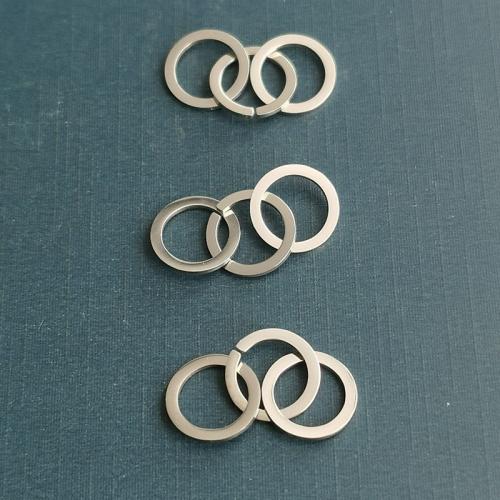 Titanium Steel Connector Round polished DIY & 1/1 loop Sold By PC