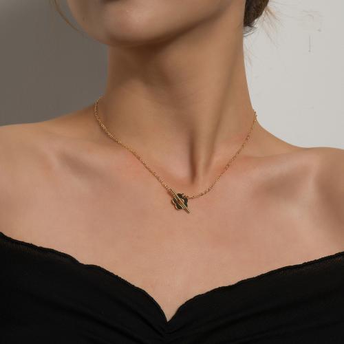 Zinc Alloy smykker halskæde, Flower, forgyldt, for kvinde, flere farver til valg, nikkel, bly & cadmium fri, Solgt af PC