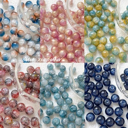 Handgewickelte Perlen, Lampwork, rund, DIY, keine, 10mm, Bohrung:ca. 1.4mm, 10PCs/Tasche, verkauft von Tasche