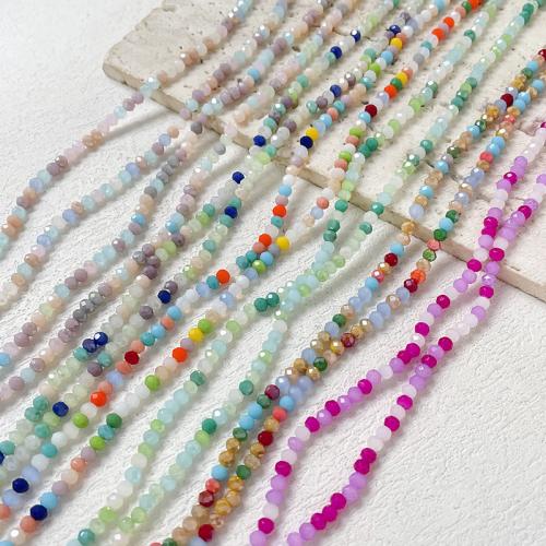 Seedbead Beads, Rondelle, DIY, more colors for choice, 3.50mm, Hole:Approx 0.6mm, Approx 120PCs/Strand, Sold By Strand