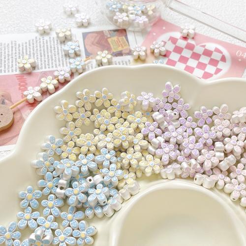 Cink legura nakit perle, Cink Alloy, Cvijet, pozlaćen, možete DIY, više boja za izbor, nikal, olovo i kadmij besplatno, 12x13mm, Rupa:Približno 1.2mm, Prodano By PC