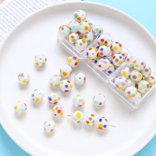 Perles murano faites à la main , chalumeau, Rond, DIY, plus de couleurs à choisir, 10mm, Vendu par PC