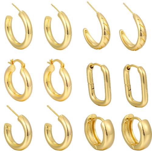 Tibetan Style Stud Earring, fashion jewelry & different styles for choice & for woman, gold, Sold By Pair