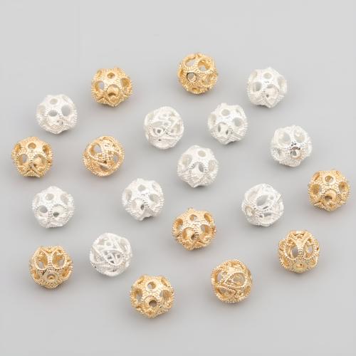 Brass Jewelry Beads plated DIY Sold By Lot