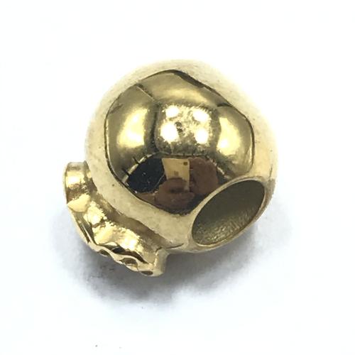 304 Edelstahl Perle, DIY, goldfarben, 10x12mm, Bohrung:ca. 4.5mm, verkauft von PC