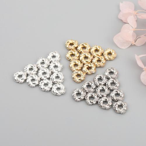 Brass Spacer Beads plated DIY & micro pave cubic zirconia Sold By Lot