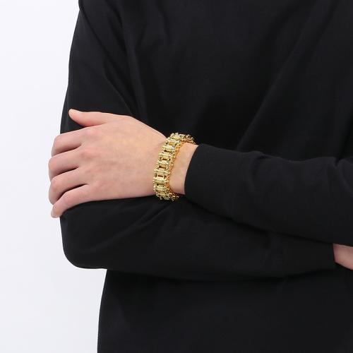 Bijoux bracelet en acier inoxydable, Acier inoxydable 304, pour homme, plus de couleurs à choisir, Vendu par PC