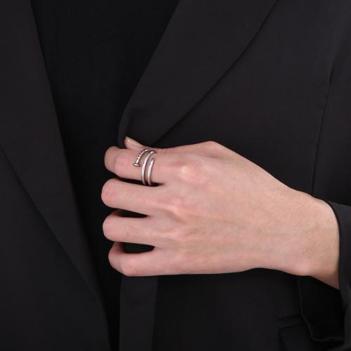 Stainless Steel Finger Ring, 304 Stainless Steel, Vacuum Ion Plating, different size for choice & for man, Sold By PC