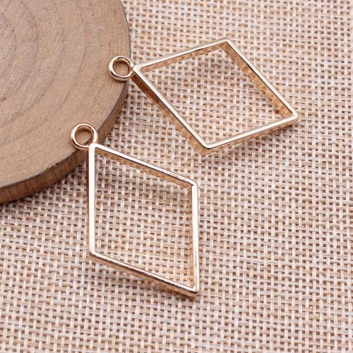 Tibetan Style Pendants, Rhombus, plated, DIY, more colors for choice, Sold By PC