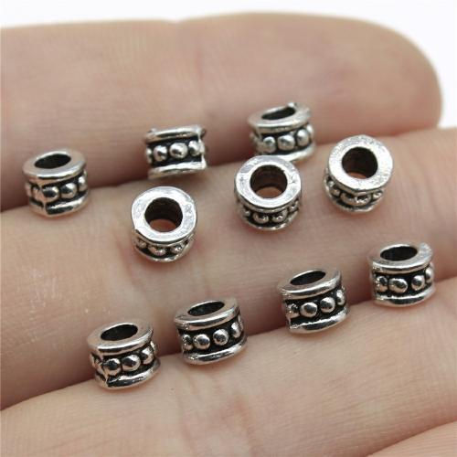 Tibetan Style Spacer Beads, Column, antique silver color plated, DIY, 6x6x4mm, Sold By PC