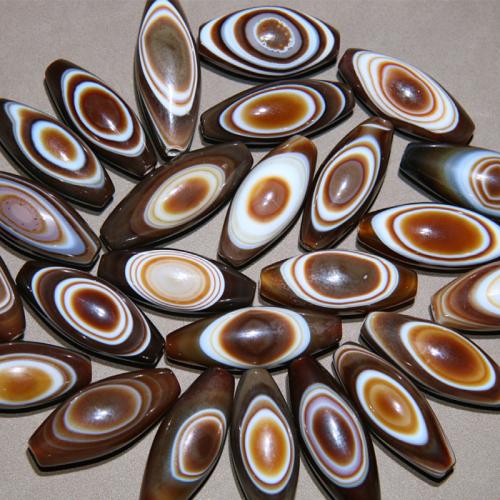 Agate Beads, polished, random style & DIY, coffee color, 16x40mm, Sold By PC