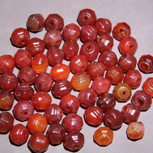 Perles agates, Agate, lanterne, envoyé au hasard & DIY, rouge, 12x12.50mm, Vendu par PC