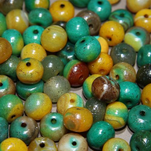 Perles agates, Agate, abaque, envoyé au hasard & DIY, 10x13mm, Vendu par PC