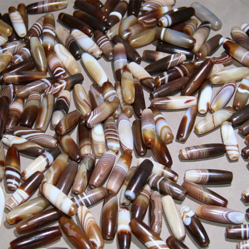 Agate Beads polished random style & DIY coffee color Sold By PC