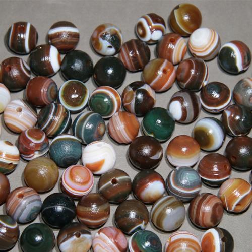 Agate Beads, Round, random style & DIY, 15mm, Sold By PC