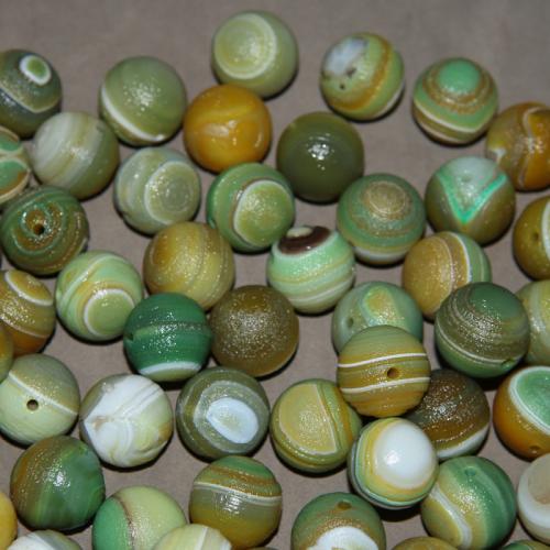 Agate Beads Round random style & DIY 20mm Sold By PC