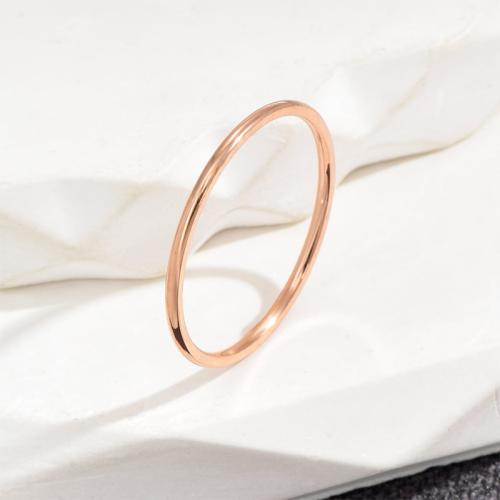 Titanium Steel Finger Ring plated & for woman US Ring Sold By PC