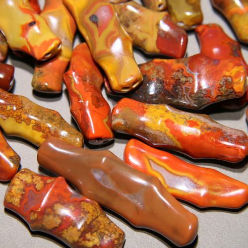 Agate Jewelry Pendants, Zhanguo Red Agate, Bamboo, random style & DIY, agate size 51.2x15.6-33x17.2mm, Sold By PC