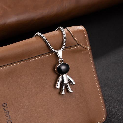 Sweater Chain Necklace, Titanium Steel, fashion jewelry & different styles for choice & for man, original color, Length:Approx 60 cm, Sold By PC