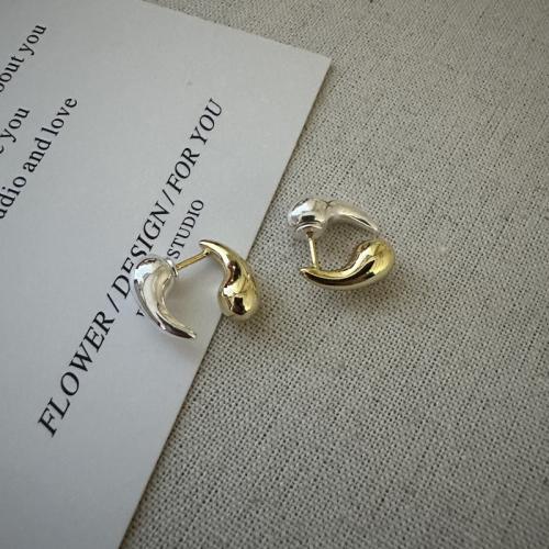 Boucle d'oreille bijoux en argent sterling, Argent sterling 925, bijoux de mode & pour femme, 14x6mm, Vendu par paire
