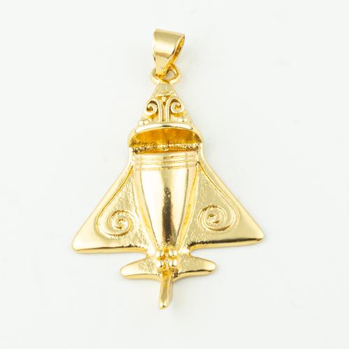 Brass Jewelry Pendants, fashion jewelry & for woman, golden, 37x22mm, Hole:Approx 3mm, 50PCs/Lot, Sold By Lot