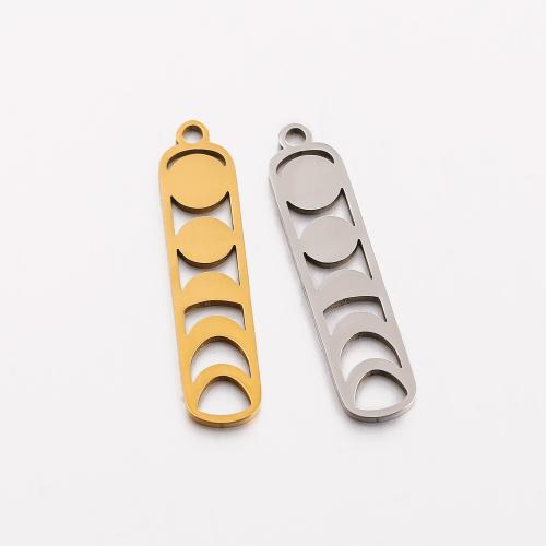 Stainless Steel Pendants, 304 Stainless Steel, Vacuum Ion Plating, DIY, more colors for choice, 7x28mm, Sold By PC