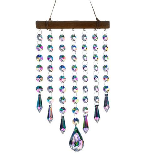 Wind Chimes Outdoor and Home Decoration  Crystal with Wood handmade for home and office Sold By PC