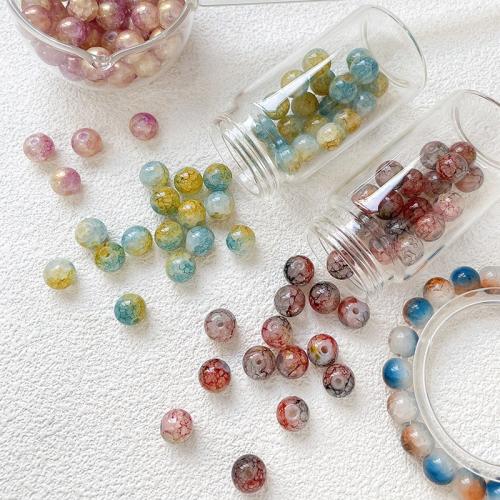 Perles murano faites à la main , chalumeau, Rond, DIY, plus de couleurs à choisir, 10mm, Trou:Environ 1.4mm, 10PC/sac, Vendu par sac
