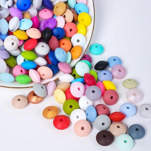 Perles de silicone, DIY, plus de couleurs à choisir, 100PC/sac, Vendu par sac