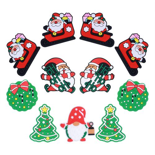 Beads silicone, Design natalizio & DIY & stili diversi per la scelta, 20PC/lotto, Venduto da lotto