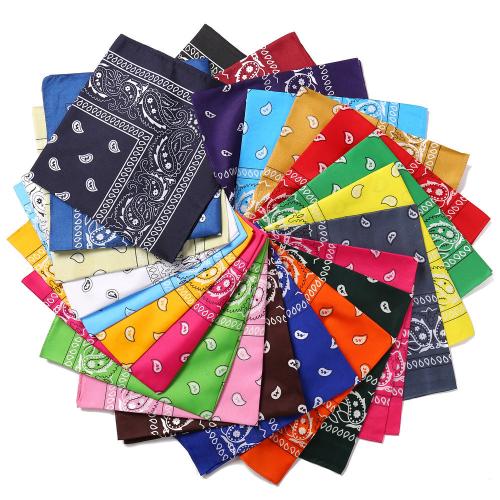 Moda szalik, Poliester, Kwadrat, wielofunkcyjny & dla obu płci, dostępnych więcej kolorów, 500x500mm, sprzedane przez PC