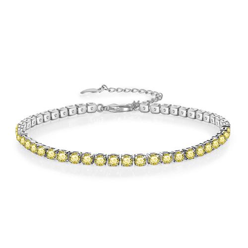 Cubic Zirconia Micro Pave Brass Bracelet, plated, micro pave cubic zirconia & for woman, more colors for choice, Sold By PC