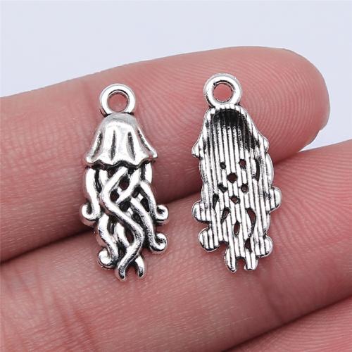 Tibetan Style Animal Pendants, antique silver color plated, DIY, 22x10mm, Sold By PC