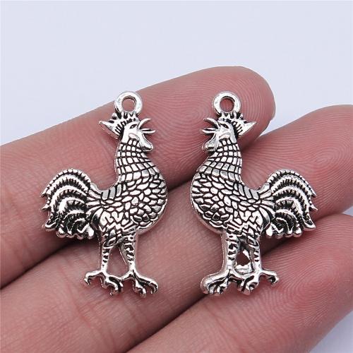 Tibetan Style Animal Pendants, antique silver color plated, DIY, 31x20mm, Sold By PC