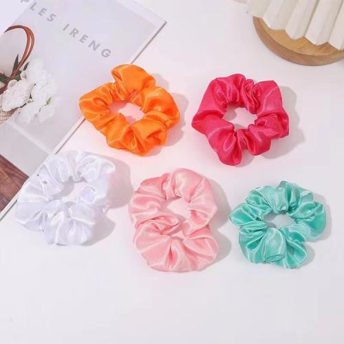 Hair Scrunchies, Satin, handmade, for woman, more colors for choice, 100mm, Sold By PC