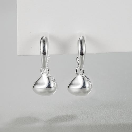 Sterling Silver Jewelry orecchino, 925 sterline d'argento, gioielli di moda & per la donna, 17.30x7mm, Venduto da coppia