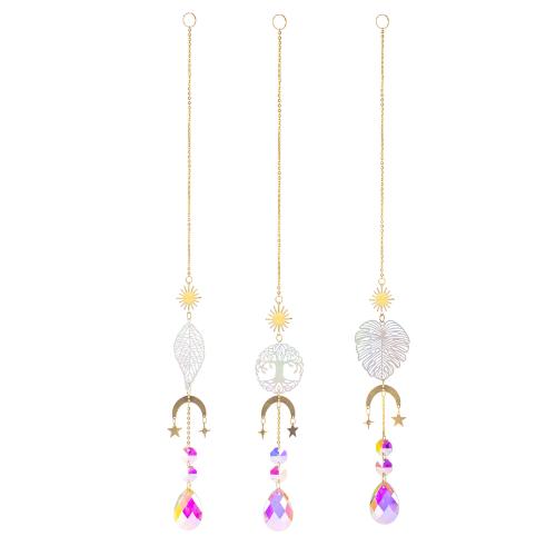 Hanging Ornaments, Tibetan Style, with Crystal, plated, for home and office & Different Shape for Choice, more colors for choice, nickel, lead & cadmium free, Sold By PC