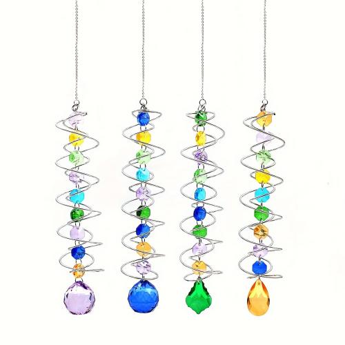 Hanging Ornaments Zinc Alloy with Crystal silver color plated for home and office nickel lead & cadmium free 430mm Sold By PC