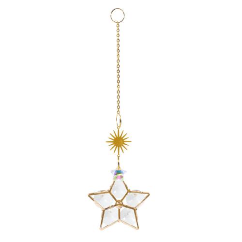 Hanging Ornaments Zinc Alloy with Crystal gold color plated for home and office nickel lead & cadmium free Sold By PC