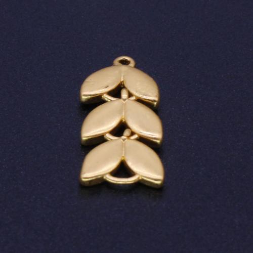 Tibetan Style Pendants, Brass, Wheat, gold color plated, DIY, Sold By PC