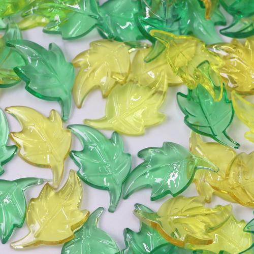 Fashion Decoration, Resin, Leaf, DIY, more colors for choice, 37x21mm, 295PCs/Bag, Sold By Bag