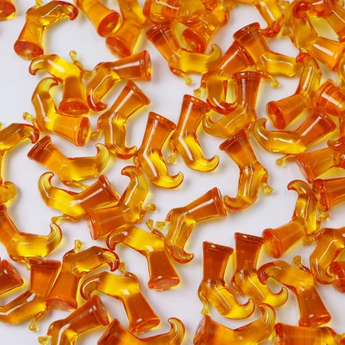 Fashion Decoration Acrylic Shoes injection moulding DIY orange Sold By Bag