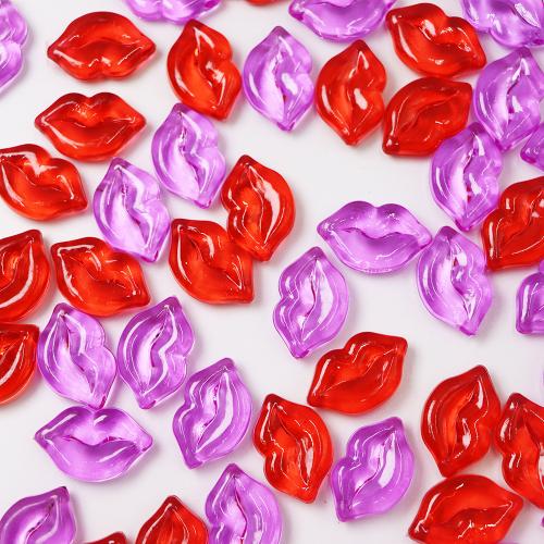 Fashion Decoration, Acrylic, Lip, injection moulding, DIY & different styles for choice, more colors for choice, 25x16mm, 330PCs/Bag, Sold By Bag