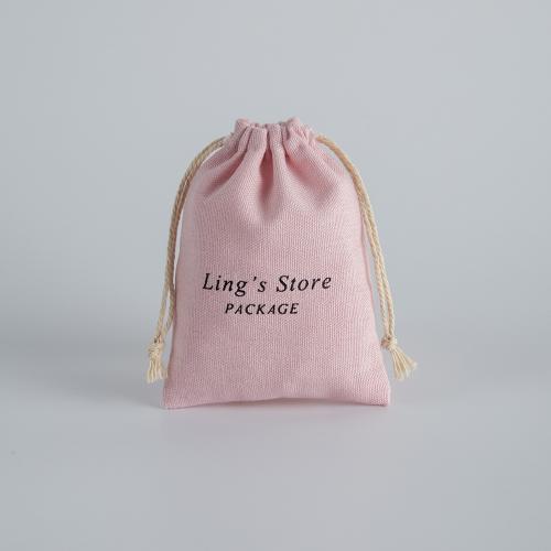 Cotton Drawstring Bag, dustproof & multifunctional & different size for choice, pink, Sold By PC