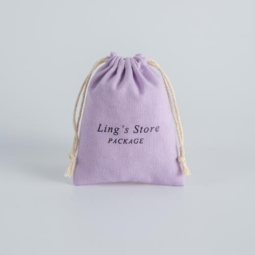Cotton Drawstring Bag dustproof & multifunctional purple Sold By PC