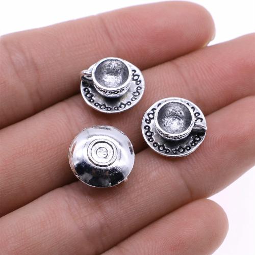 Tibetan Style Pendants, antique silver color plated, DIY, 14mm, Sold By PC